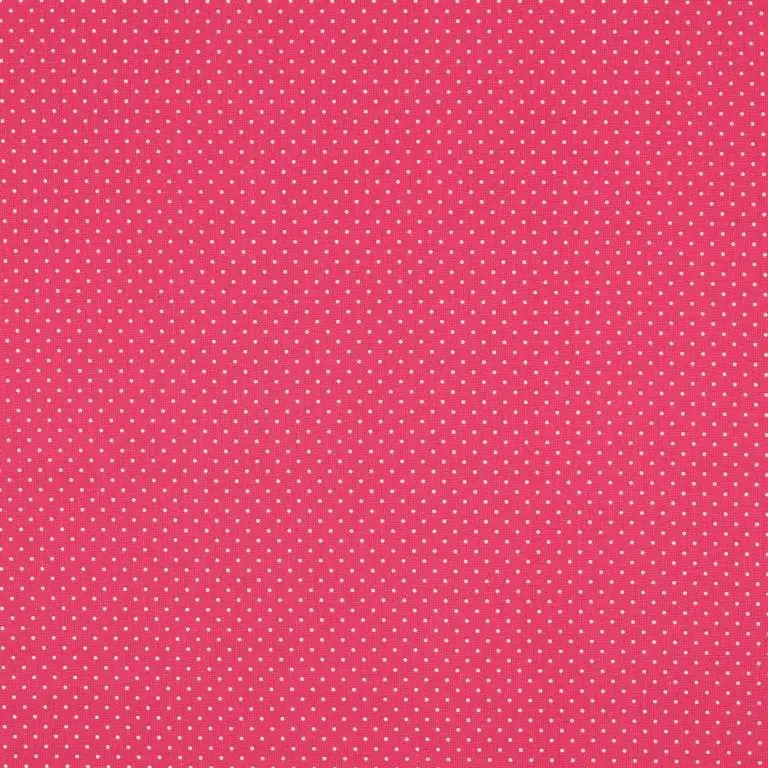 Baumwollstoff Popeline mini Punkte pink Neu Im Sortiment