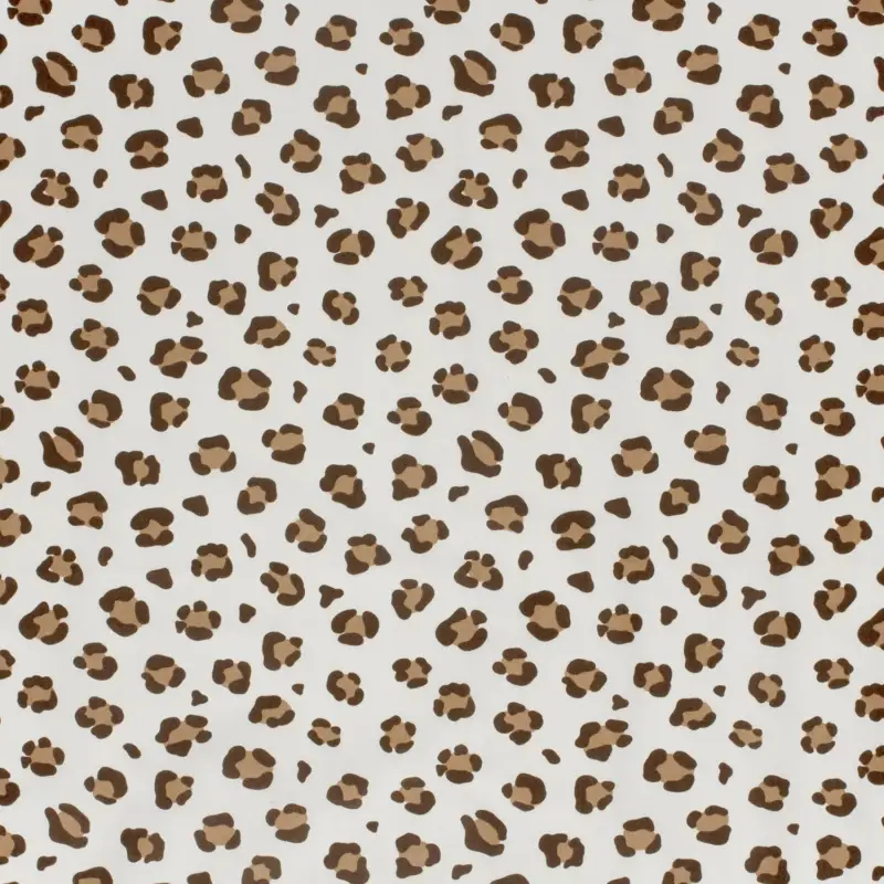 Preisreduziert Baumwollstoff Popeline Animal Print natur