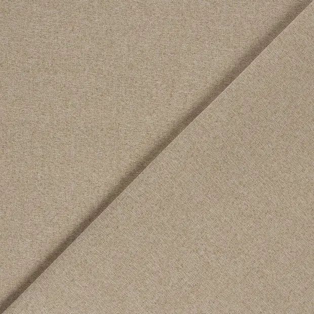 Verdunkelungsstoff Leinenoptik uni beige Schnäppchen