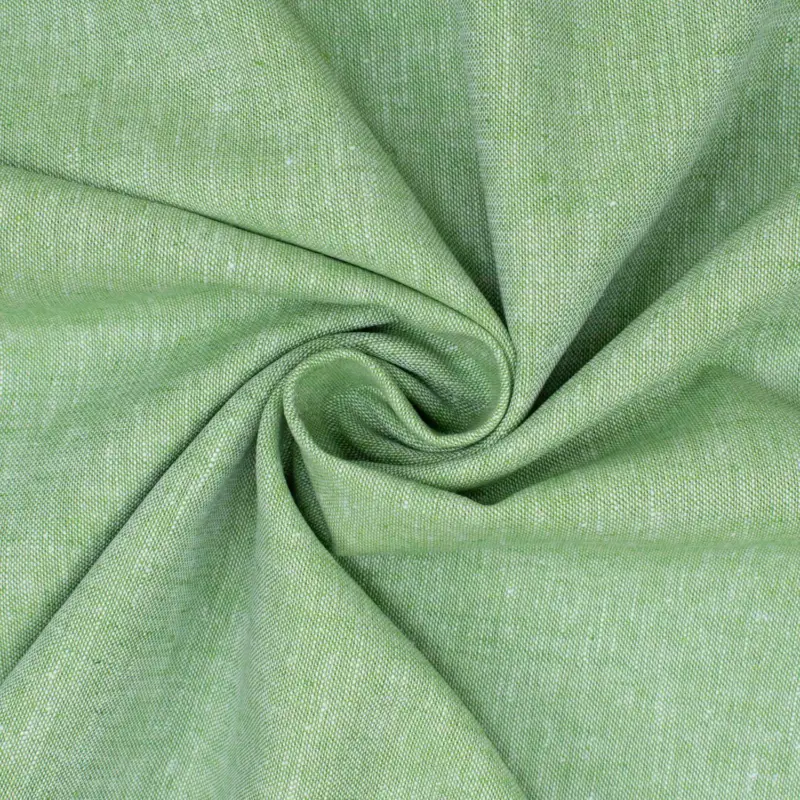 Ausverkauf Halbleinen Chambray meliert schilf
