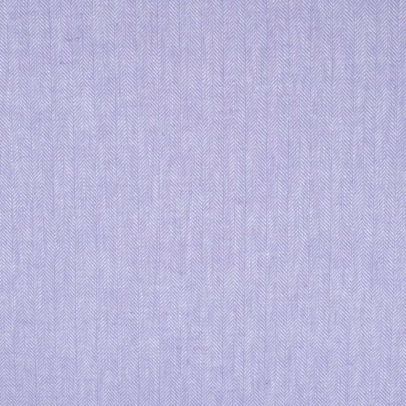 Top-Angebot Halbleinen Chambray Fischgrat meliert flieder