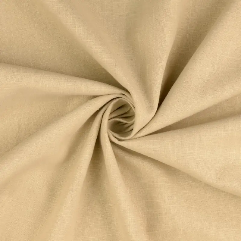 Rest 0,60 Meter - Leinen gewaschen beige Kracherpreis