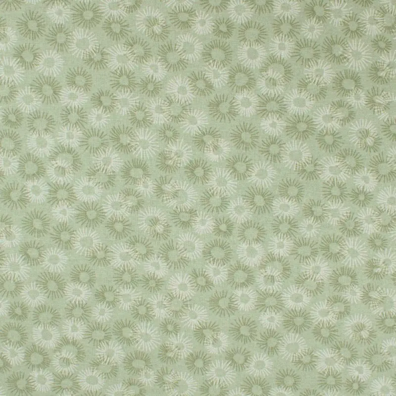 Baumwollstoff Popeline Blüten oliv Aktuell