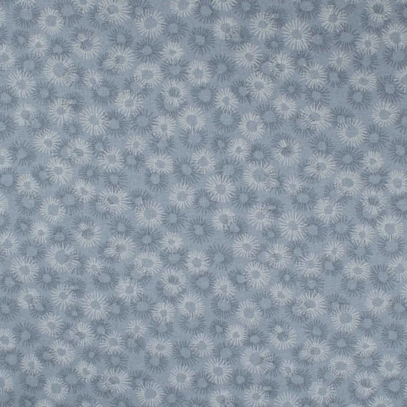 Baumwollstoff Popeline Blüten hellblau Highlight