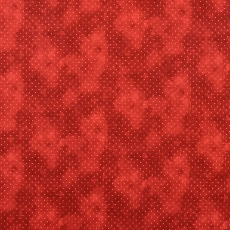 Baumwollstoff Popeline kleine Tupfen rot Beliebt