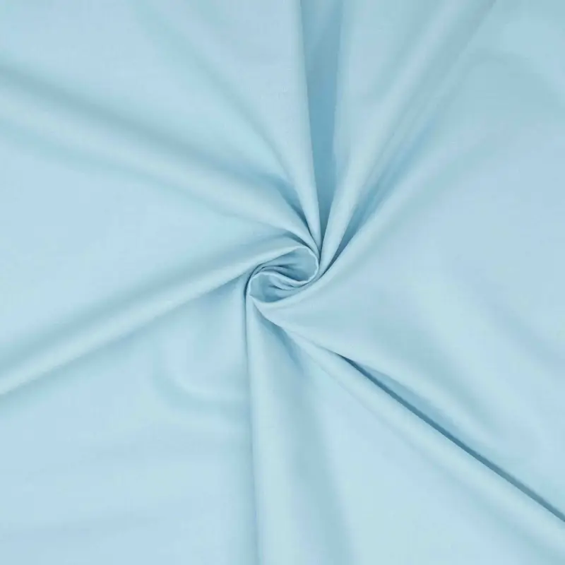 Baumwollstoff Popeline uni hellblau Markenware