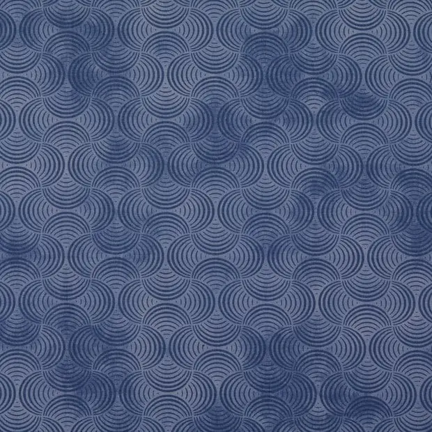 Baumwollstoff Popeline geometrisch jeansblau Jetzt Bestellen