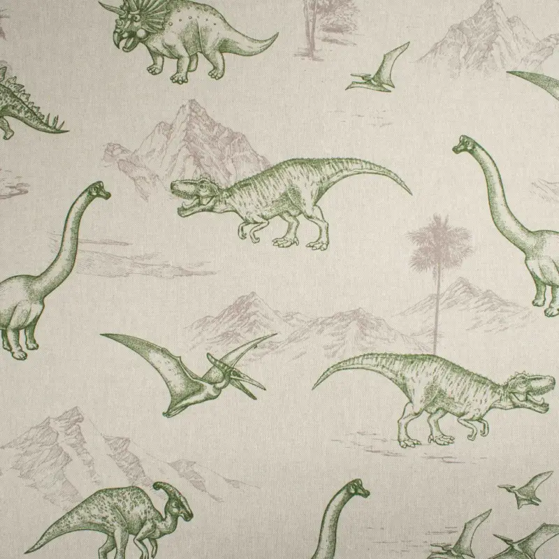 Dekostoff Halbpanama Dinos hellbeige Markenprodukt
