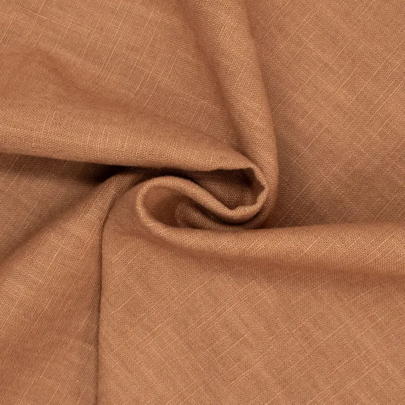 Angebot Rest 0,70 Meter - Leinen gewaschen camel