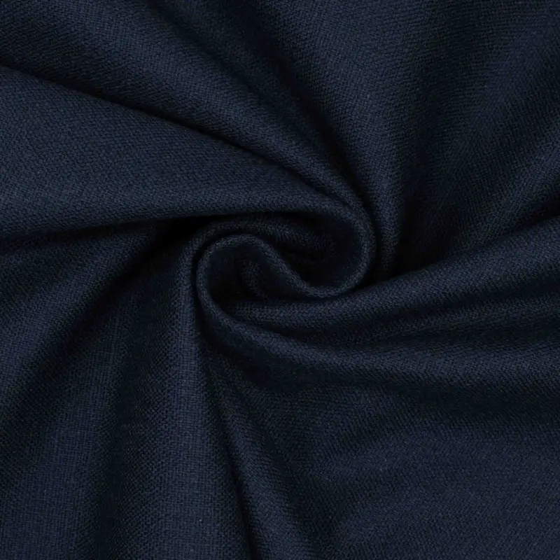 Stretch Leinen marine uni Heißes Angebot