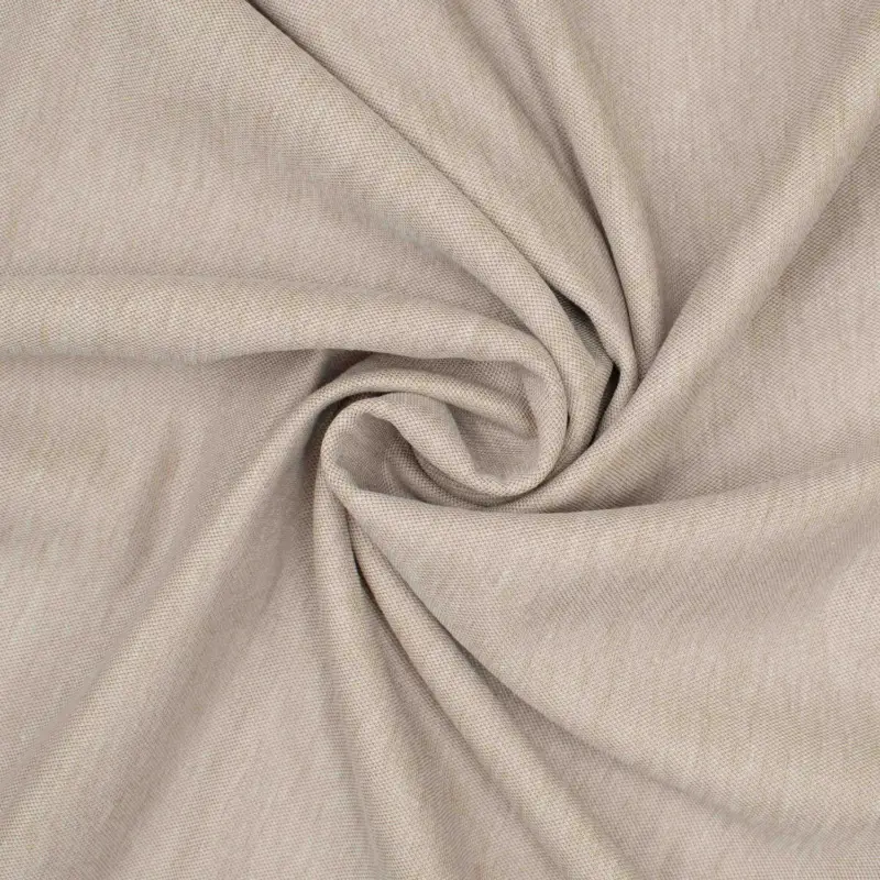 Viskosestoff Polyester Strickoptik uni beige Highlight