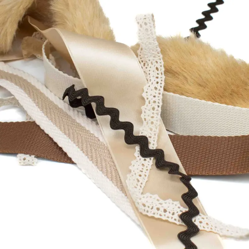 Überraschungspaket Bänder & Borten Reste braun/ beige Top-Seller