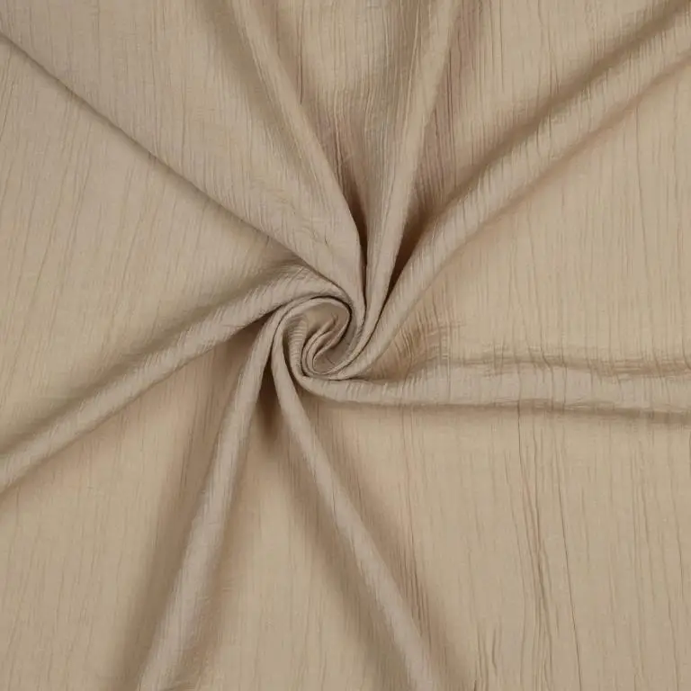 Viskosestoff Krepp uni beige Preiswert