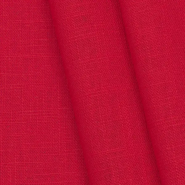 Kracherpreis 100% Leinen Stoff Artikel Barcelona Farbe Rot
