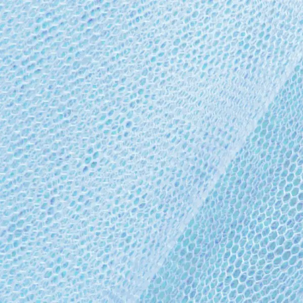 Super-Preis Tüll Stoff Farbe Hell-Blau