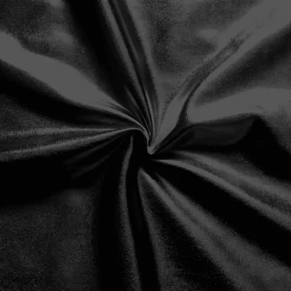 Zertifiziert Stretch Folienjersey Farbe Schwarz