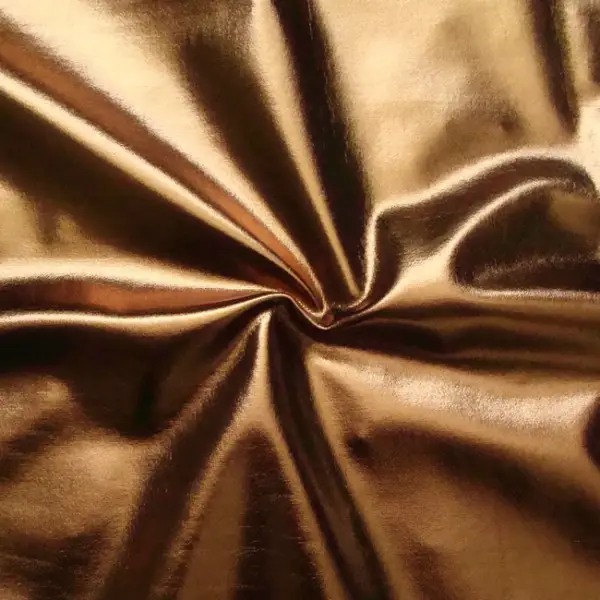 Stretch Folienjersey Farbe Bronze Zertifiziert