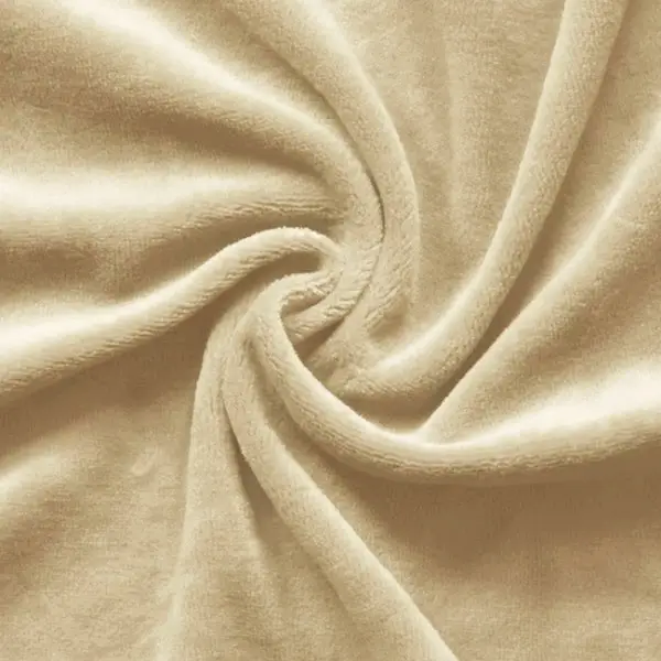 Wochenendangebot Nicki Baumwollstoff Farbe Beige