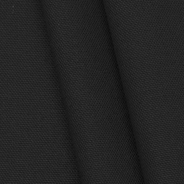 100% Baumwolle Canvas Farbe Schwarz Highlight