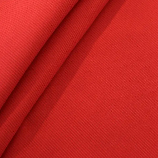 Neu Baumwoll Bündchenstoff Ripp Farbe Rot
