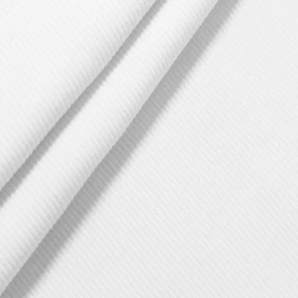 Baumwoll Bündchenstoff Ripp Farbe Weiss Aktuell