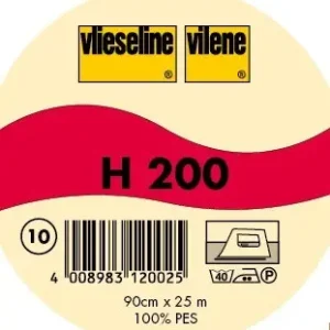 Super-Preis Vlieseline leichte fixierbare Bügeleinlage Typ H200 Farbe Weiss