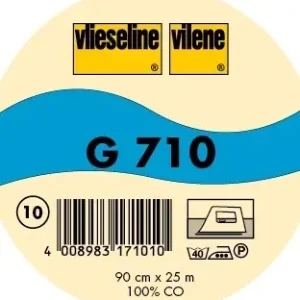 Angebot Vlieseline leichte Gewebeeinlage aufbügelbar Typ G 710 Farbe Weiss