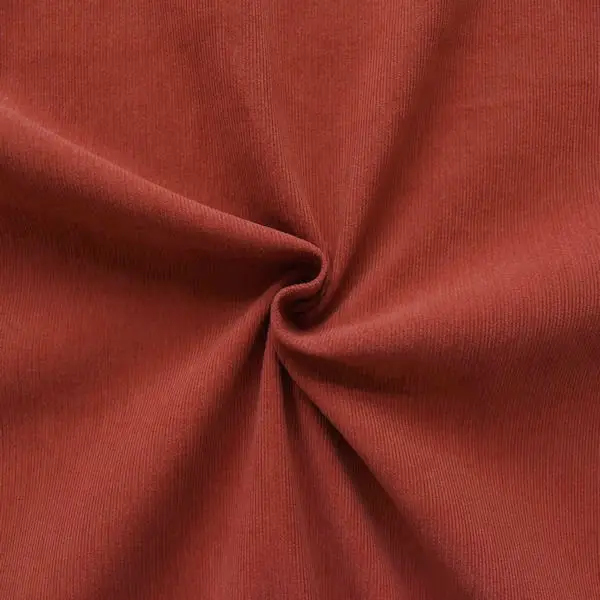 Versand Am Gleichen Tag 100% Baumwolle Feincord Babycord "Fashion Classic" Farbe Rot-Braun