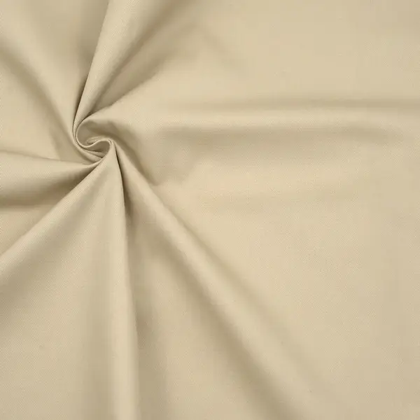 100% Baumwoll Köper "Fashion Standard" Farbe Beige Schnäppchen