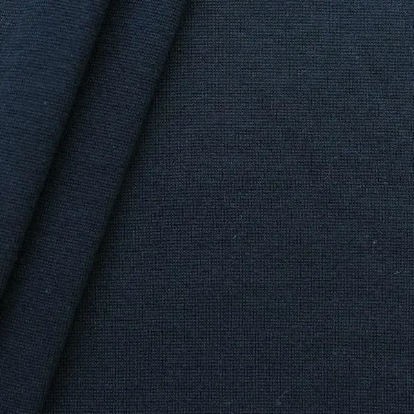 Versand Am Gleichen Tag Baumwoll Bündchenstoff "glatt" Farbe Dunkel-Blau