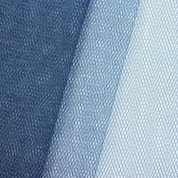 Tüll Stoff Farbe Dunkel-Blau Neue Kollektion