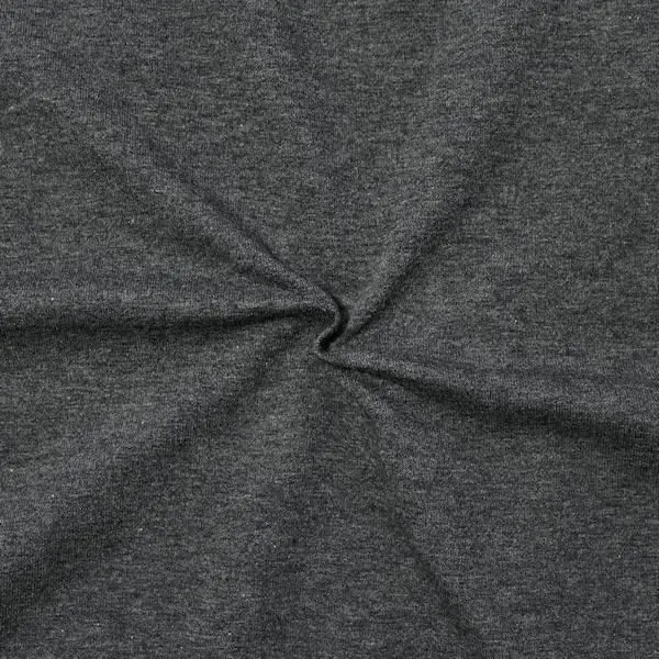 Sweatshirt Baumwollstoff French Terry "Fashion Basic 2" Farbe Dunkel-Grau meliert Ausverkauf