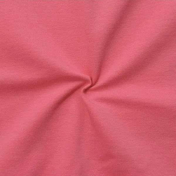 Sweatshirt Baumwollstoff French Terry "Fashion Basic 2" Farbe Koralle Angebot