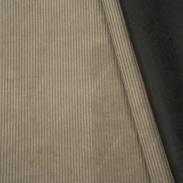 Polsterstoff Möbelstoff Breitcord Artikel Henry Farbe Taupe Schnäppchen