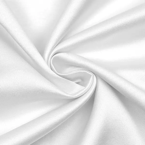 Top-Angebot 100% Viskose Satin Stoff Farbe Weiss