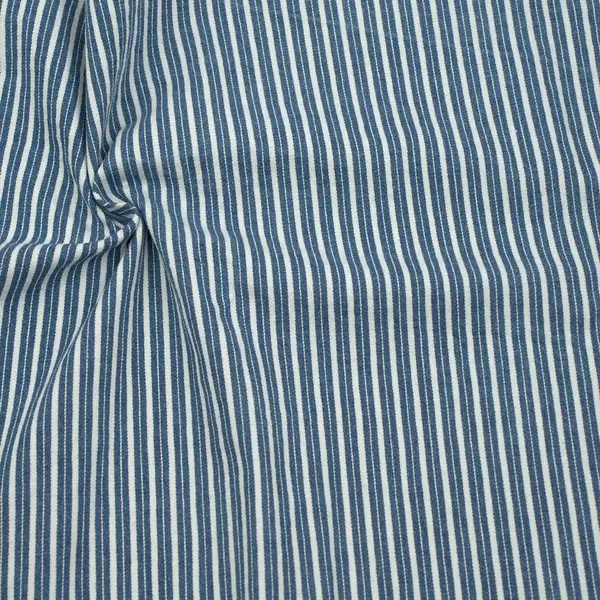 Stretch Denim Jeans Stoff "Mixed Stripes 2" Farbe Jeans-Blau Direktkauf