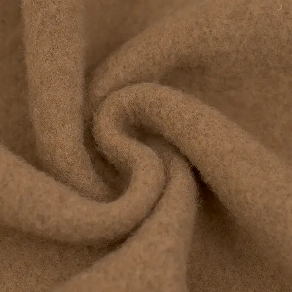 Wollfleece "Winter Fashion 2" Farbe Camel Echt