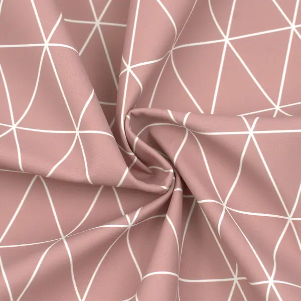 Top-Seller Regenjacken Outdoor Stoff "Dreiecke" Farbe Alt-Rosa