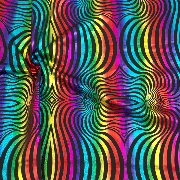 Stretch Folienjersey "Grafik Design 3" Farbe Schwarz Kracherpreis