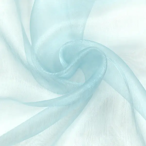 Versand Am Gleichen Tag Organza einfarbig Farbe Eis-Blau