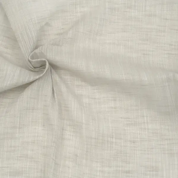 Gardinenstoff Leinen-Optik B1 schwer entflammbar Breite 310cm Farbe Hell-Grau meliert Neu