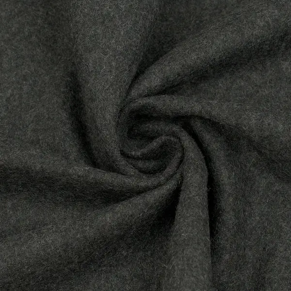 Angebot Mantel Wollstoff "Caban" Farbe Anthrazit meliert