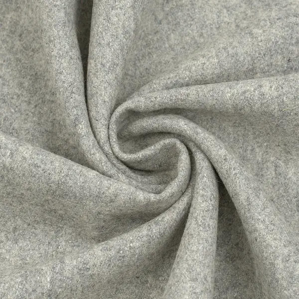 Mantel Wollstoff "Caban" Farbe Hell-Grau meliert Preisknaller