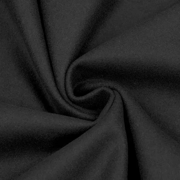 Mantel Wollstoff "Caban" Farbe Schwarz Versand Am Gleichen Tag
