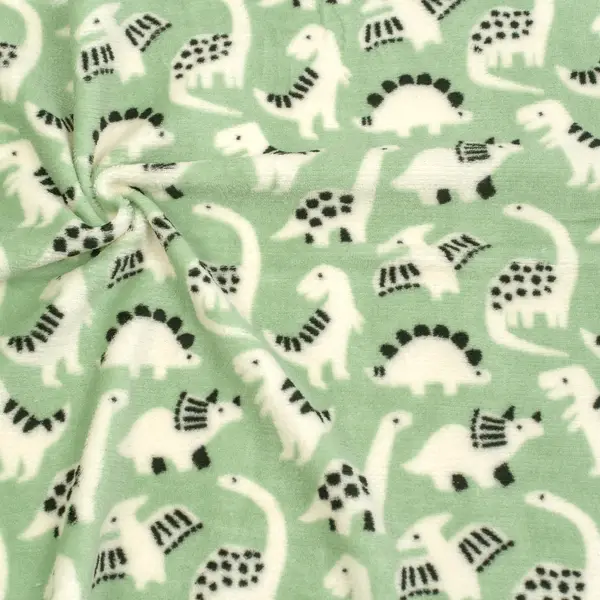 Wellness Fleece "Dinofreunde" Farbe Mint-Grün Aktuell