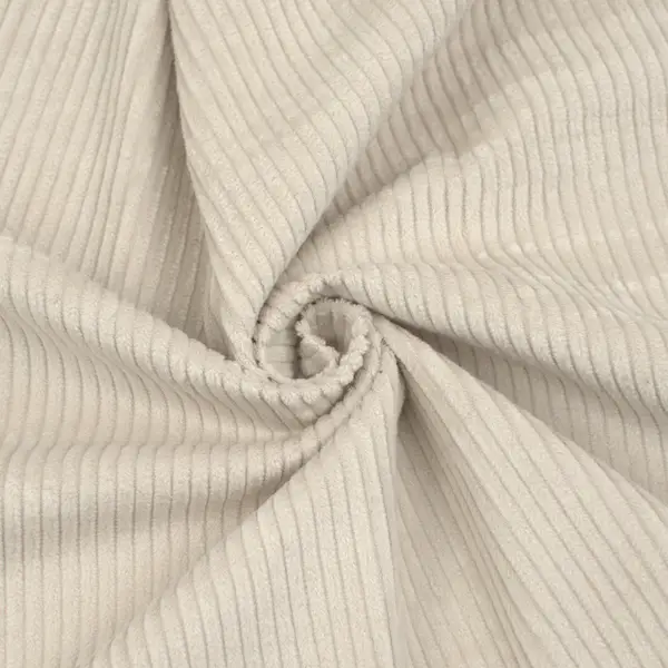 100% Baumwolle Breitcord "Season Classic 3" Farbe Hell-Beige Echt