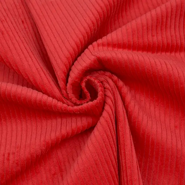 100% Baumwolle Breitcord "Season Classic 3" Farbe Rot Meistverkauft