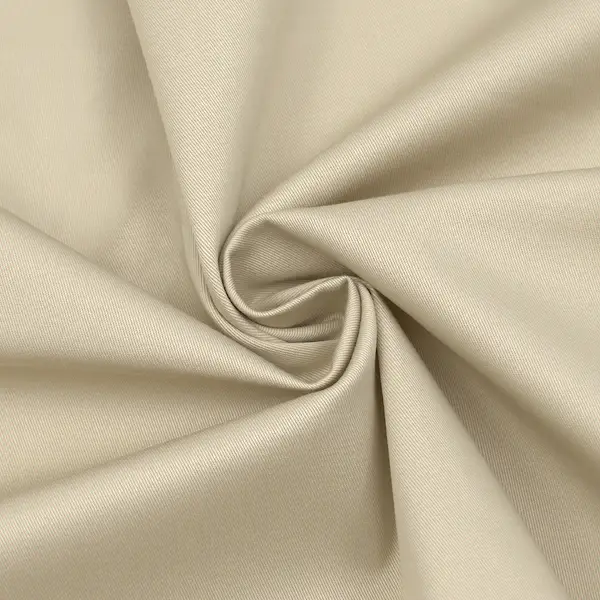 Zertifiziert Stretch Baumwolle Köper "Fashion Standard 7" Farbe Beige