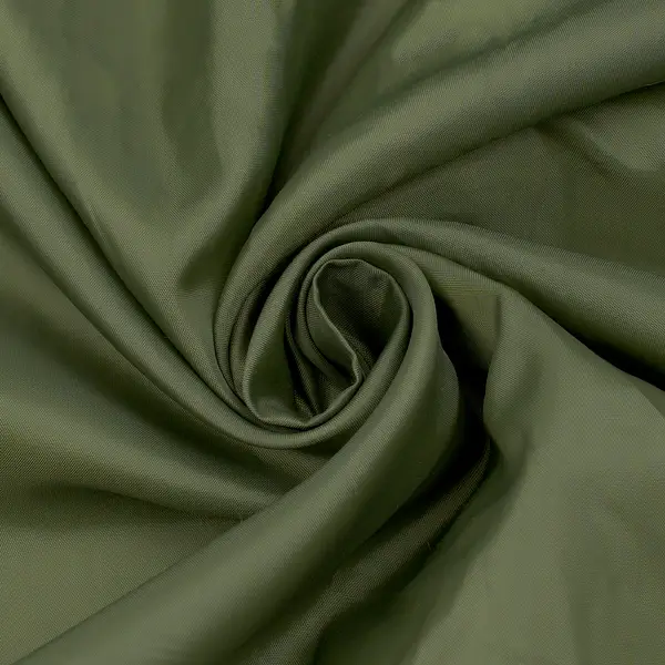 Polyester Taft Futterstoff Farbe Oliv-Grün Geprüft