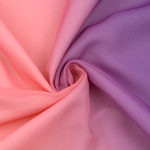 Must-Have Polyester Chiffon "Batik Streifen 2" Farbe Rosa-Pink-Lila